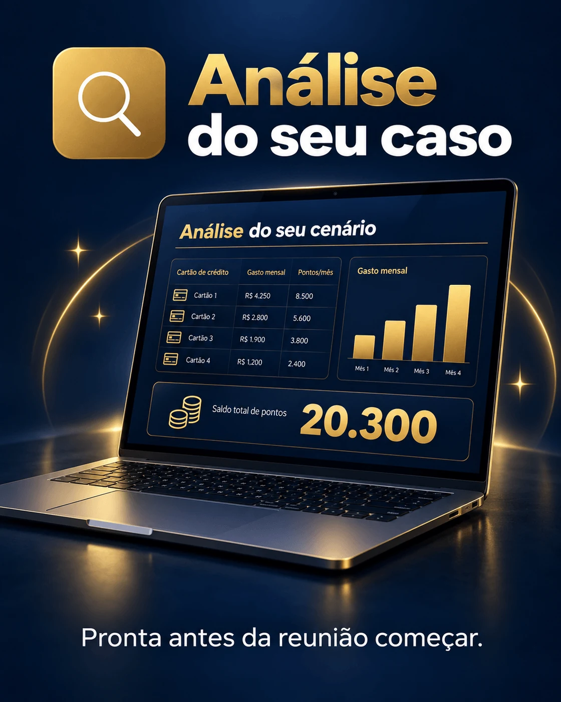 Análise do seu caso, feita a partir do seu formulário antes da conversa começar.